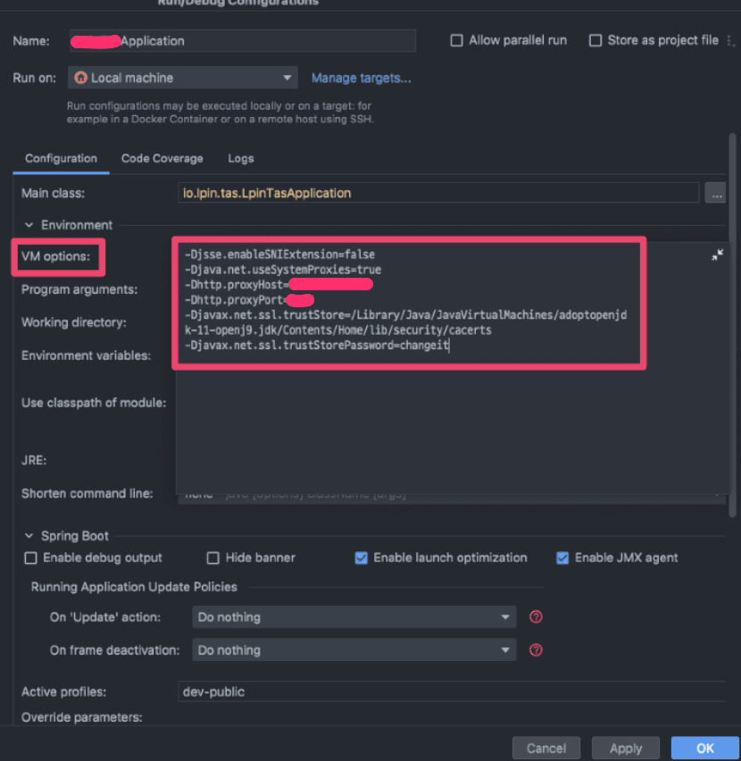 vm-options vm-options